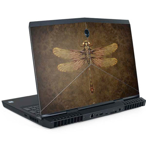 Steampunk & Gear Dragonfly by Brigid Ashwood Dell Alienware Skin
